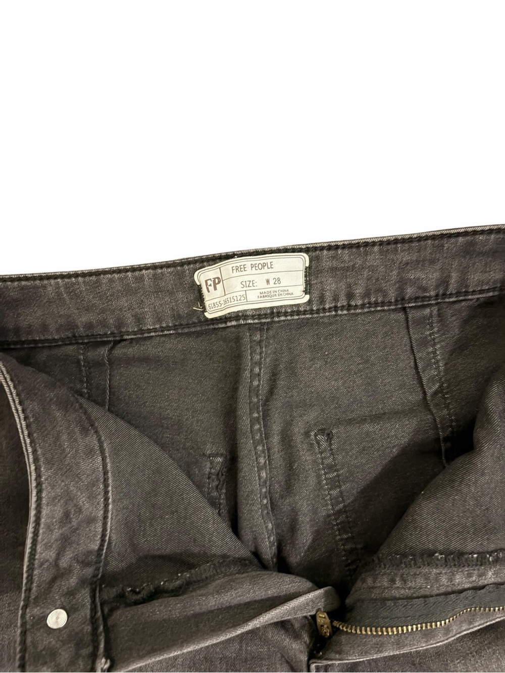 Free People Black High-Rise Flare Jeans - Picture 6 of 6